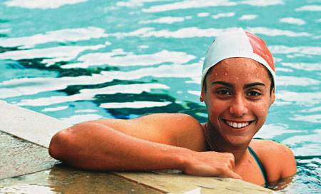 Graça e velocidade nas piscinas