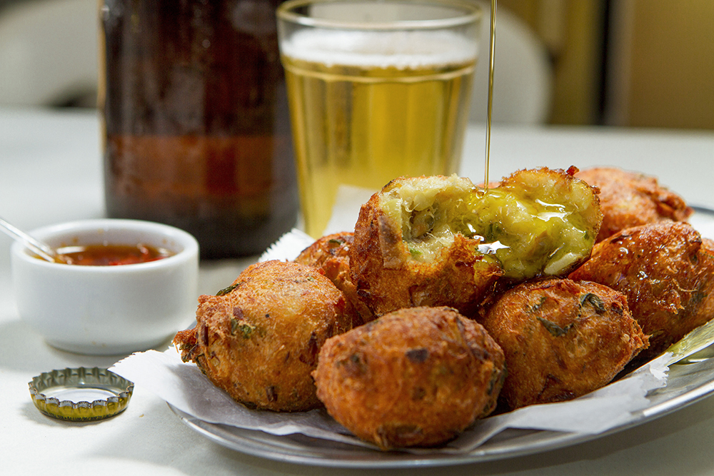patanisca de bacalhau do Pavão Azul