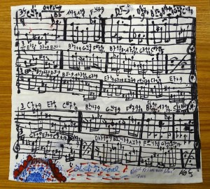 Generoso, o &ldquo;bruxo&rdquo; sorteou o len&ccedil;o onde escreveu a partitura da bela valsa que criou para homenagear o Festival