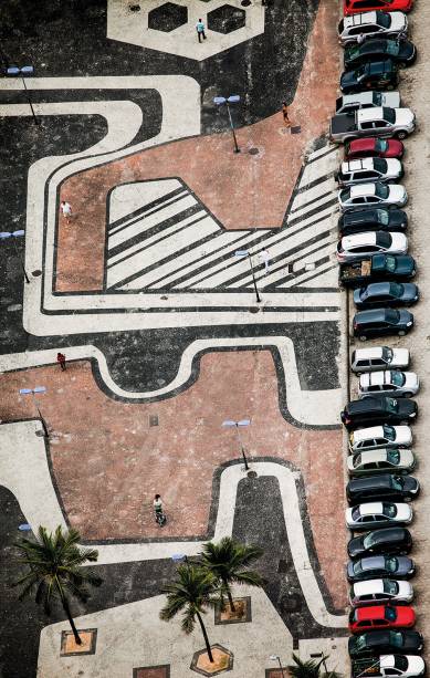 Foto de Bruno Veiga: vistas aéreas de calçadas de pedras portuguesas no Rio Foto de Bruno Veiga: vistas aéreas de calçadas de pedras portuguesas no Rio