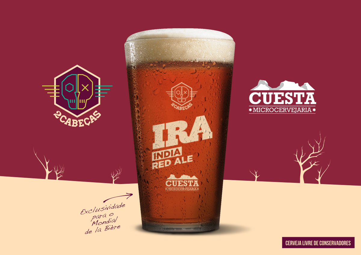 IRA, uma India Red Ale com aromas que lembram uma IPA, mas sem o amargor caracter&iacute;stico