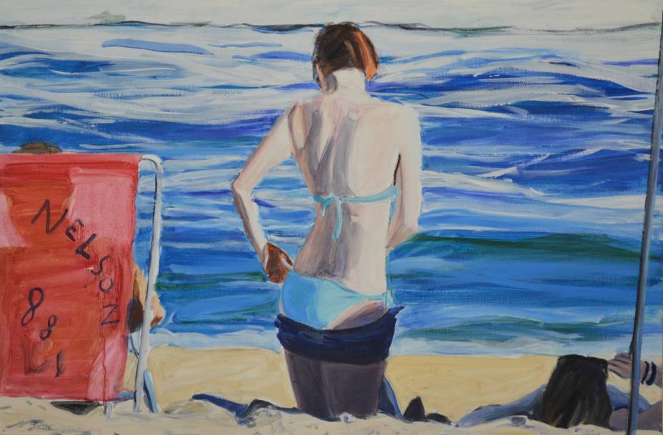 Bathers: óleo sobre linho de 2013
