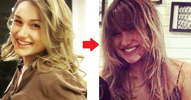 Cabeleireiro de Sasha fala sobre o novo corte da adolescente, com franjinha