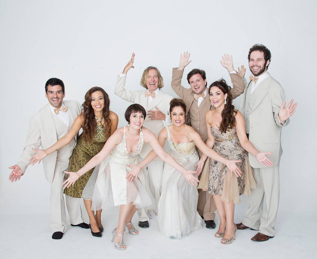 O elenco do musical: sucesso O elenco do musical: sucesso