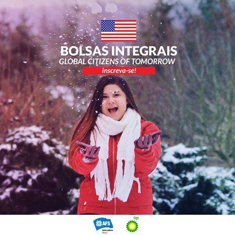Programa oferece três bolsas de ensino médio nos Estados Unidos