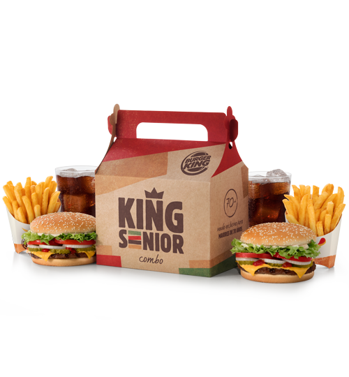 Burger King lança combo para idosos acima de 70 anos