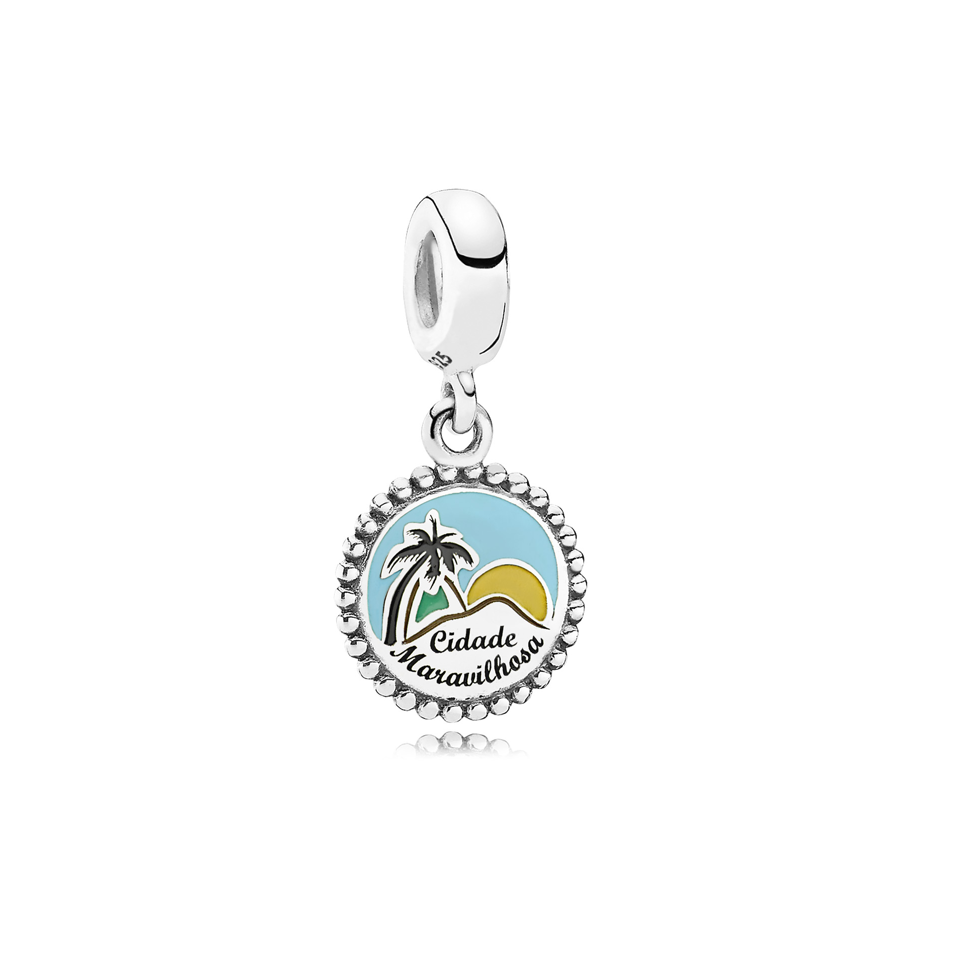 O charm pendente <span>Cidade Maravilhosa&nbsp;</span>revela o p&ocirc;r-do-sol no P&atilde;o de A&ccedil;&uacute;car.