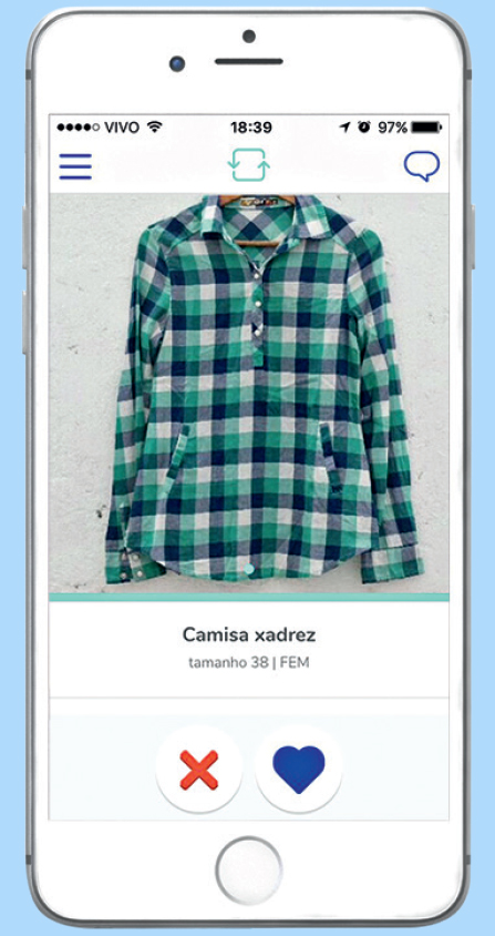 Aplicativo permite troca-troca de roupas e até peças esportivas