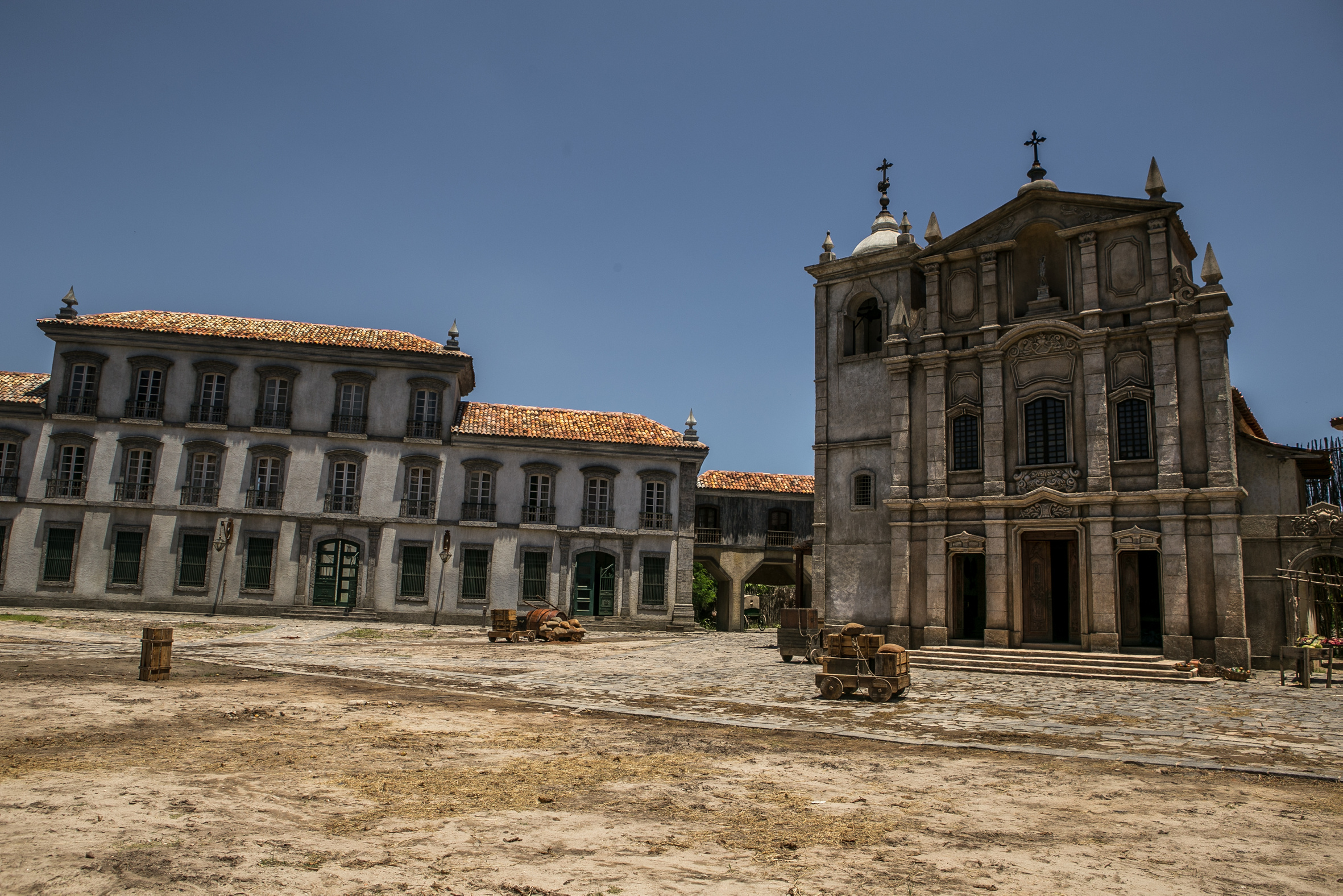 Globo produz réplicas de arquitetura colonial do Rio para novela