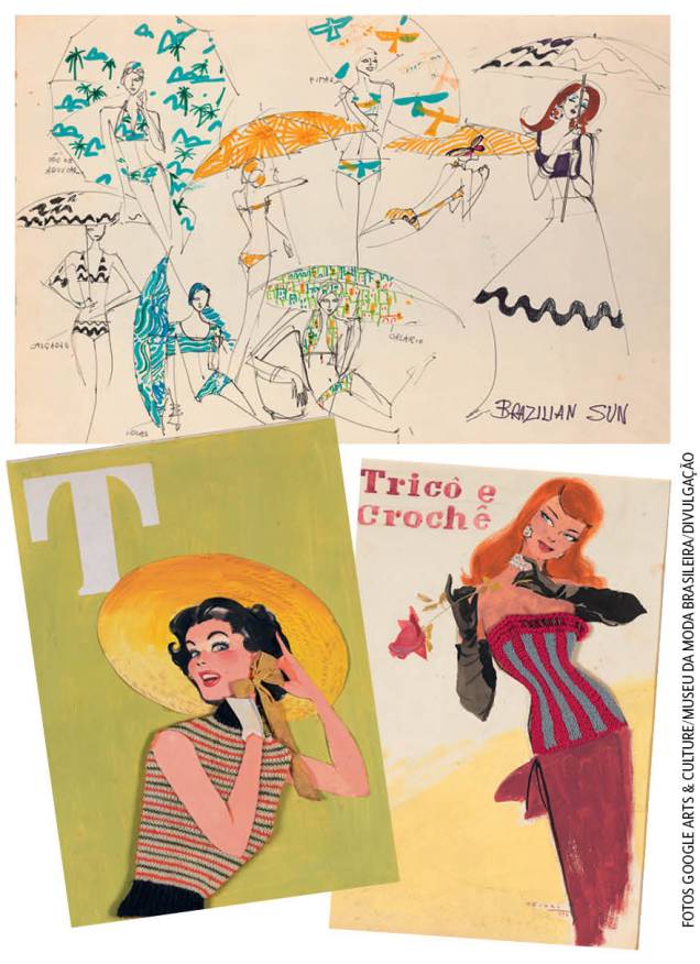 Museu da Moda Brasileira: a instituição expõe ainda os esboços do ilustrador e estilista Alceu Penna, muito influente entre as décadas de 30 e 70 Museu da Moda Brasileira: a instituição expõe ainda os esboços do ilustrador e estilista Alceu Penna, muito influente entre as décadas de 30 e 70