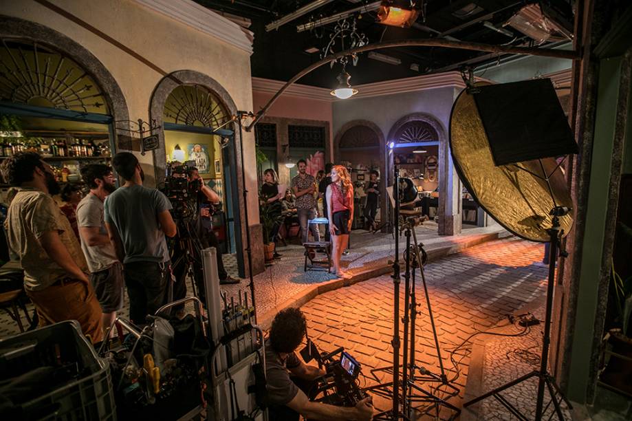YouTube Space: grava&ccedil;&atilde;o de esquete do Porta dos Fundos em um dos tr&ecirc;s est&uacute;dios do complexo, no Rio