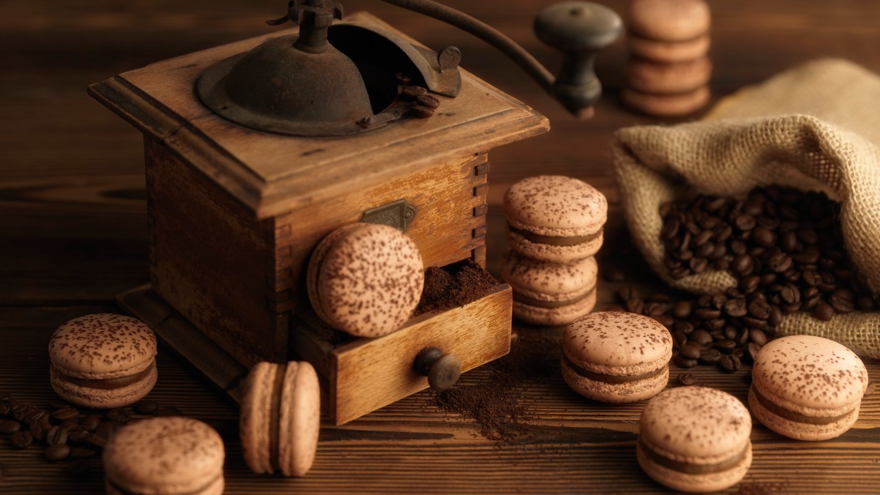 Cacau Noir; macaron capuccino