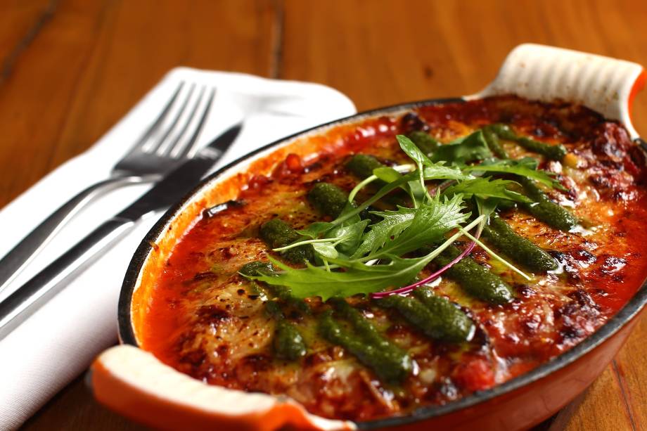 Lasanha vegetariana: boa dica no Nola Lasanha vegetariana: boa dica no Nola