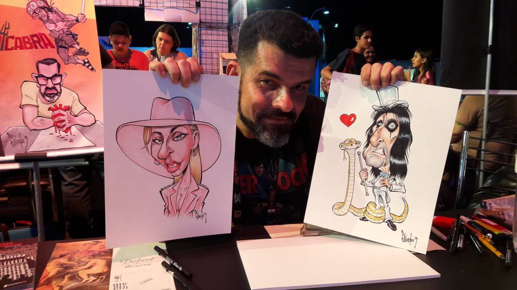Rock in Rio 2017: caricaturista faz sucesso na Game XP