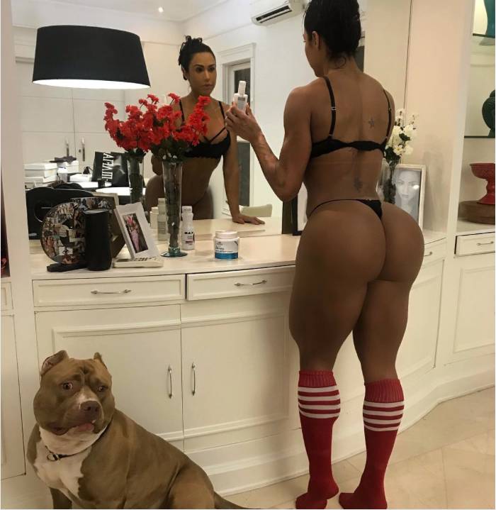 Cachorro de Gracyanne Barbosa é o novo xodó da internet