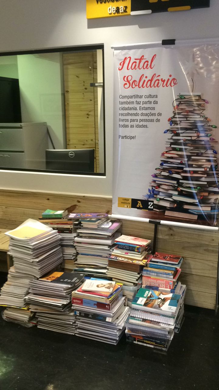 Colégio de A a Z promove campanha de doação de livros