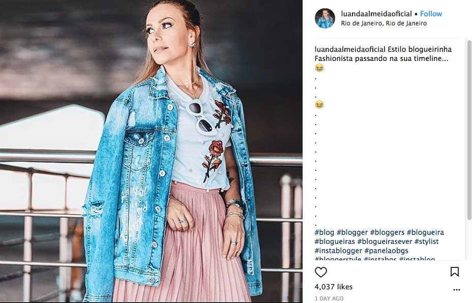 Ela j&aacute; chegou a faturar 7&thinsp;000 reais por m&ecirc;s com a carreira de blogueira
