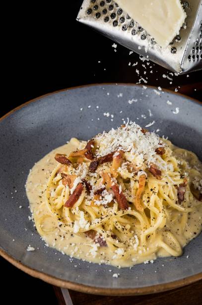 Carbonara:às quartas,o prato custaR$ 39,00 Carbonara:às quartas,o prato custaR$ 39,00