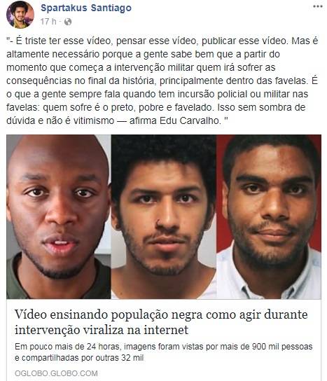 Vídeo ensina como reagir à abordagem indevida de militares