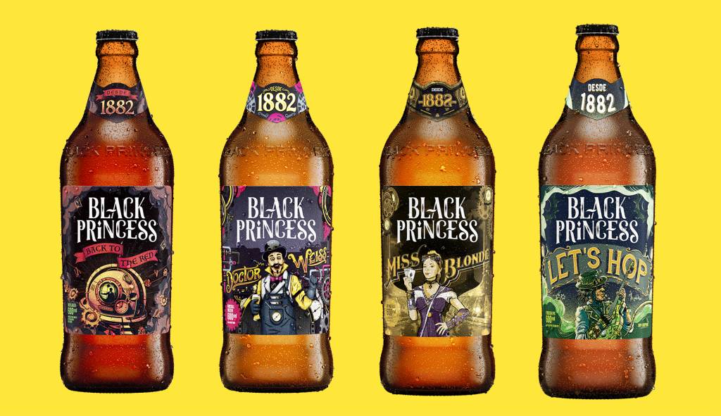 Black Princess lança quatro rótulos de cerveja