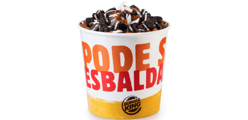 Burger King lança balde de sorvete com Oreo