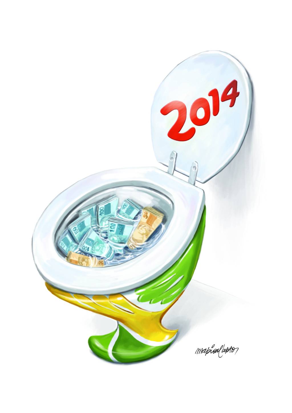 Charge Copa do Mundo 2014 Mario Alberto Charge Copa do Mundo 2014 Mario Alberto