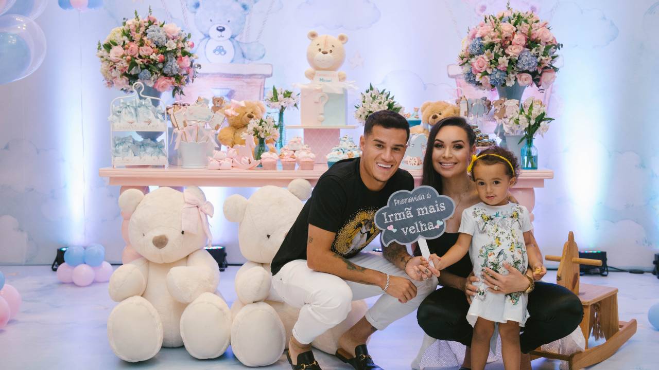 phillipe coutinho - bebê - chá revelação