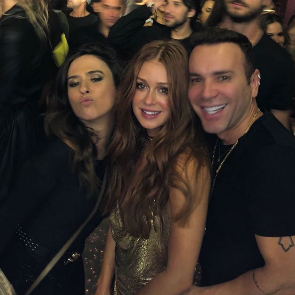 Tatá Werneck, Marina e Matheus Mazzafera Tatá Werneck, Marina e Matheus Mazzafera