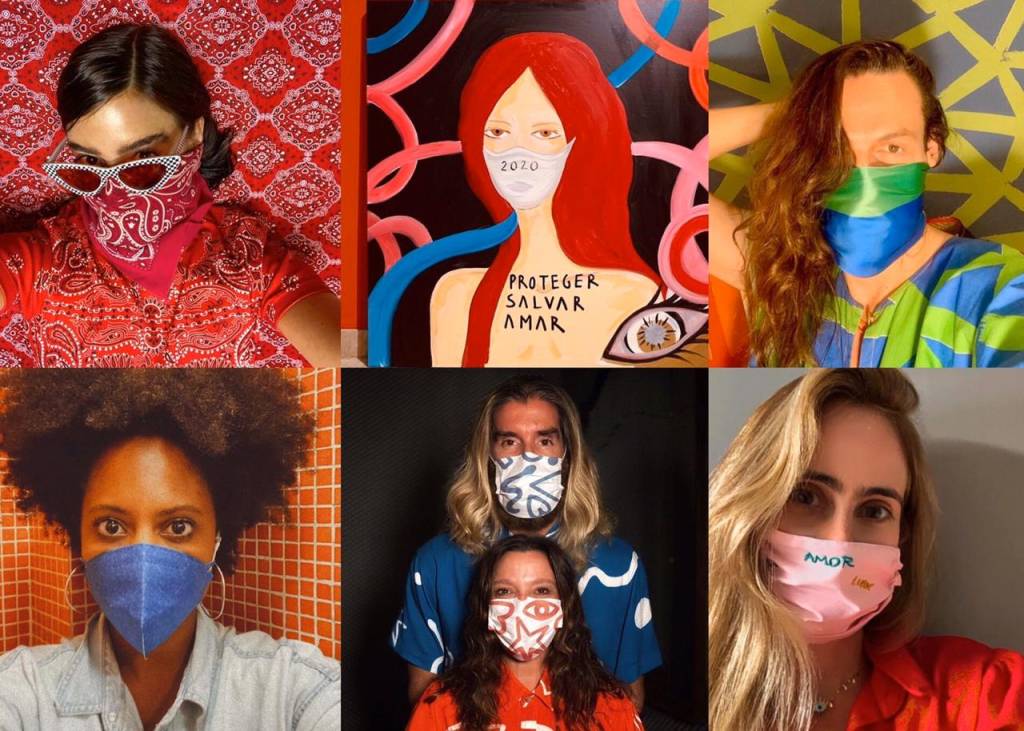 Proteger, salvar, amar: Moda faz campanha coletiva pelo uso de máscaras
