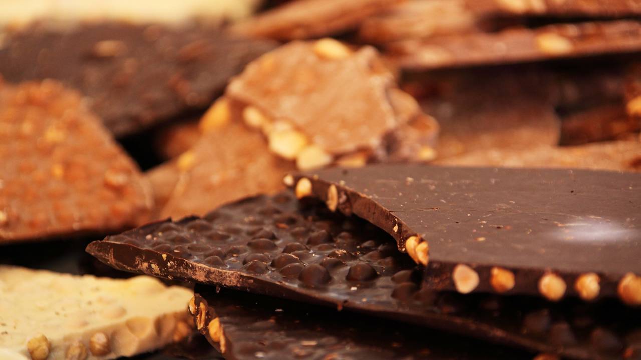 barras de chocolate