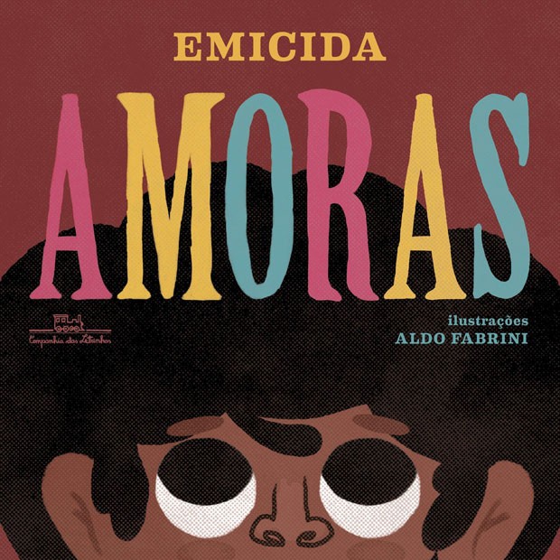 amoras capa do livro amoras, de emicida, traz uma menina negra com olhar vivo