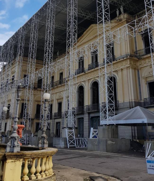 obras no Museu Nacional