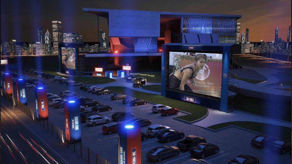 Cidade das Artes sedia treino fitness noturno em formato drive-in