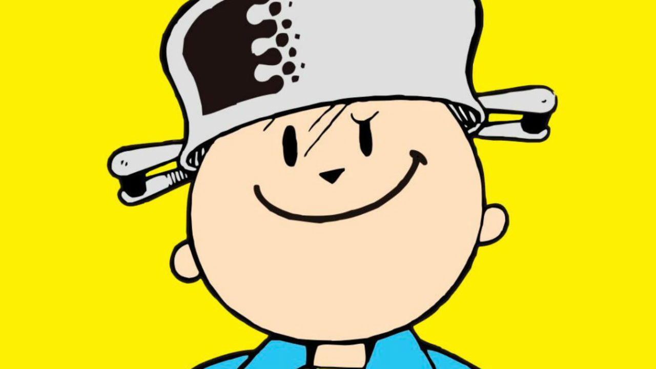 Ilustração do Menino Maluquinho com uma panela na cabeça