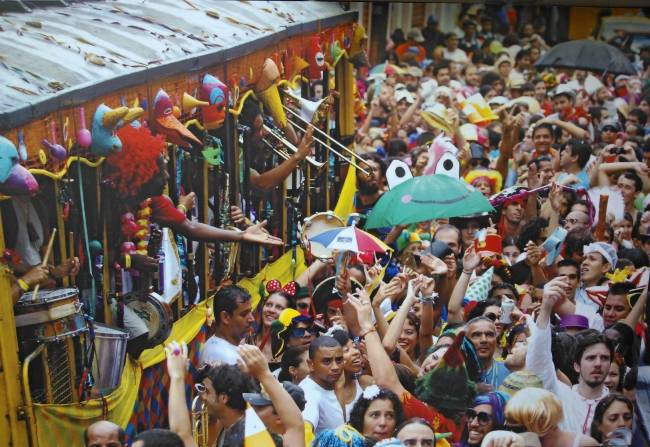 O bondinho por anos levou os músicos do bloco Céu Na Terra.