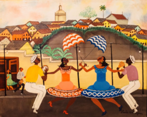 casa carioca heitor dos prazeres Pintura de Heitor dos Prazeres presente em