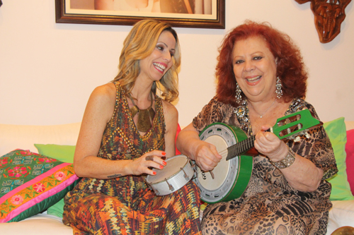 Beth Carvalho e sua sobrinha Lu