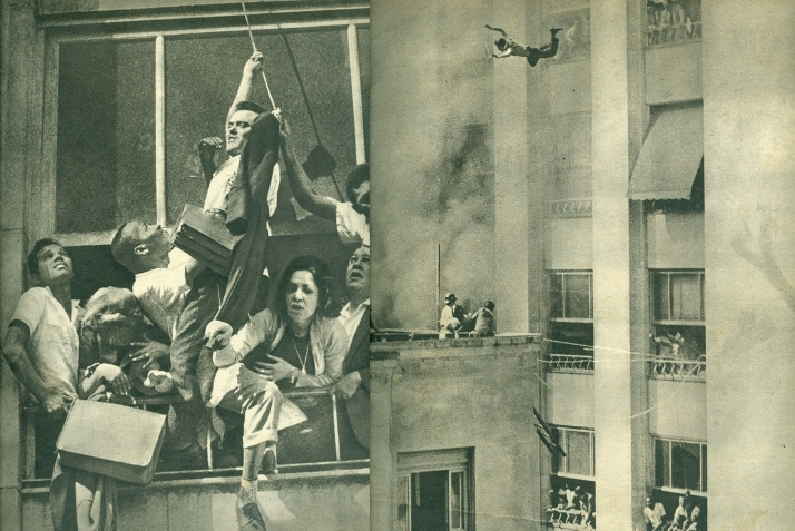 O incêndio no Edifício Astória: imagens chocantes de tragédia e heroísmo