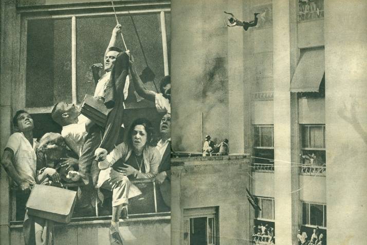 O incêndio no Edifício Astória: imagens chocantes de tragédia e heroísmo