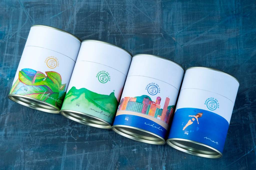 Espírito do Chá 02 Espírito do Chá: blends em charmosas latas