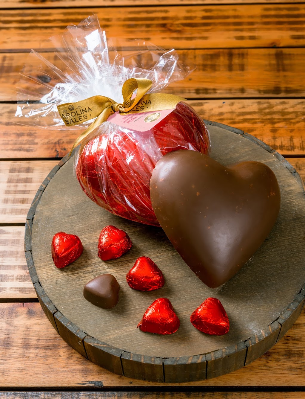 coração de choclate com surpresa de bombons Carolina Sales: coração surpresa com bombons