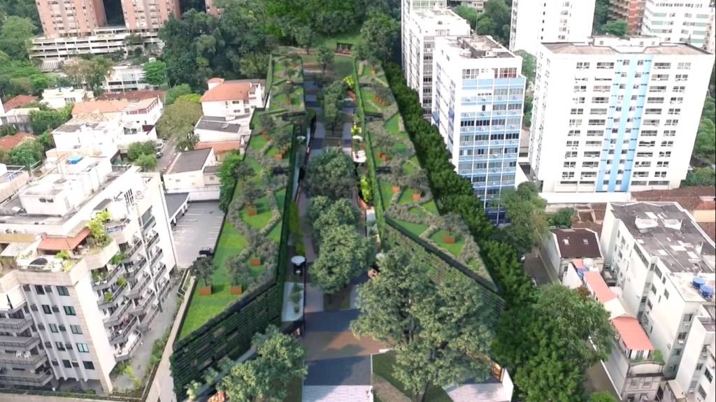 parquegavea Visão superior do parque sustentável da Gávea