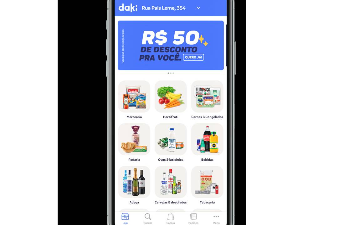 Daki: novidade na cidade, app é uma espécie de mercadinho de bairro, só que em versão digital