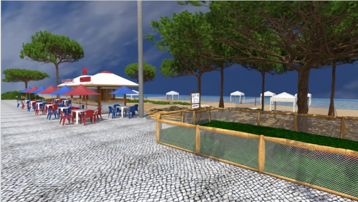 Orla Rio – Quiosque da Célia (2) Pet park: 50 metros quadrados com cercado