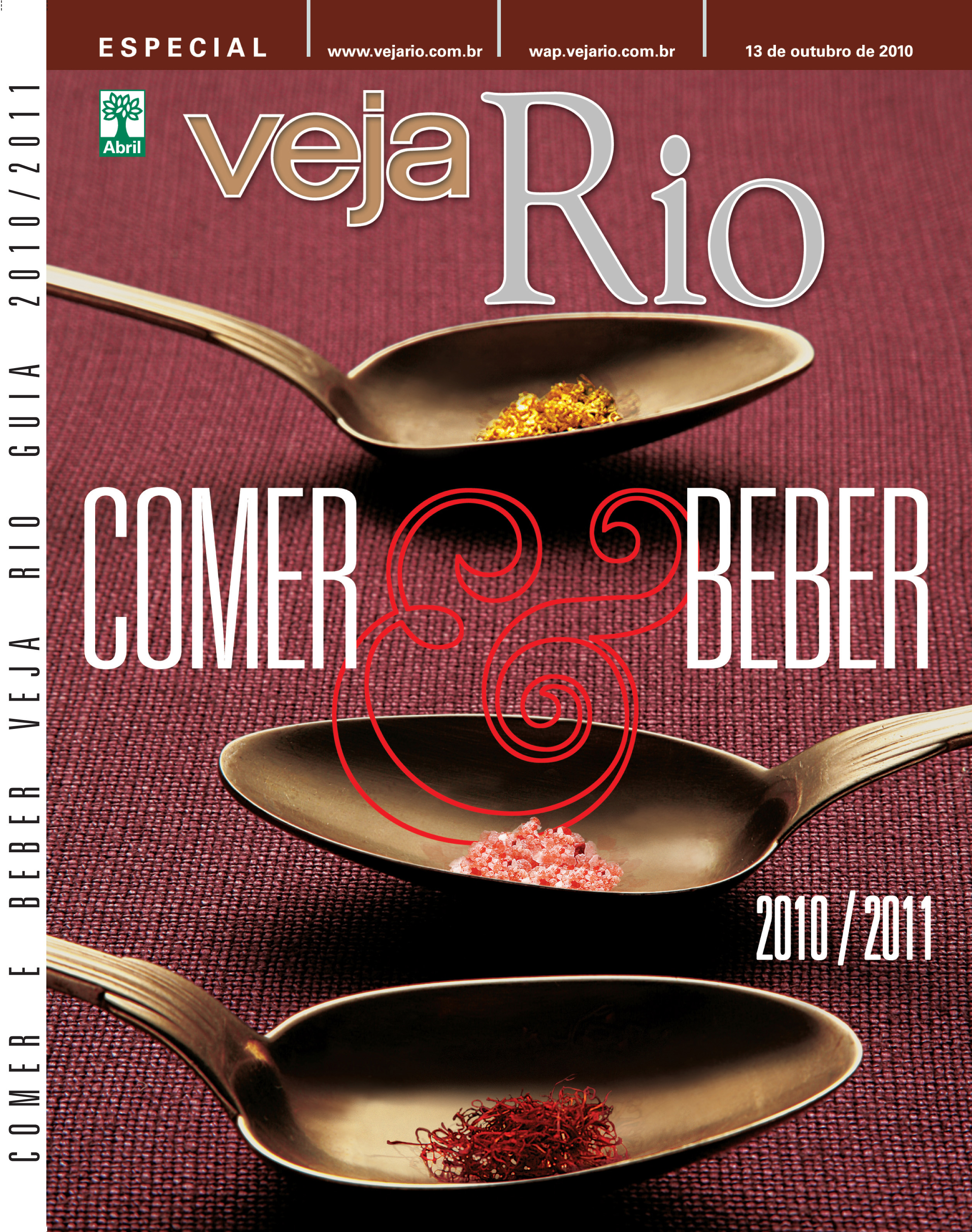 Capa da revista Veja Rio Comer e Beber, edi&ccedil;&atilde;o 2010/2011, outubro de 2010