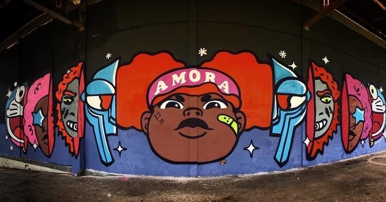 Grafite de Amora no Porto do Rio