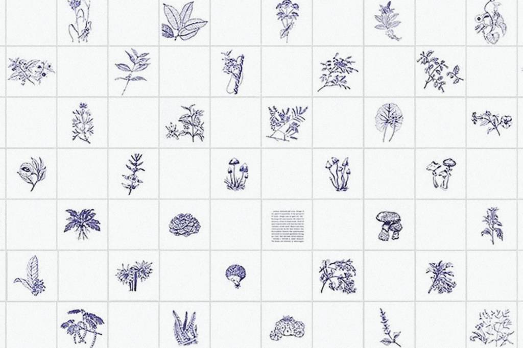 A obra de Adriana Varejão que pode ser vista em um restaurante da Barra