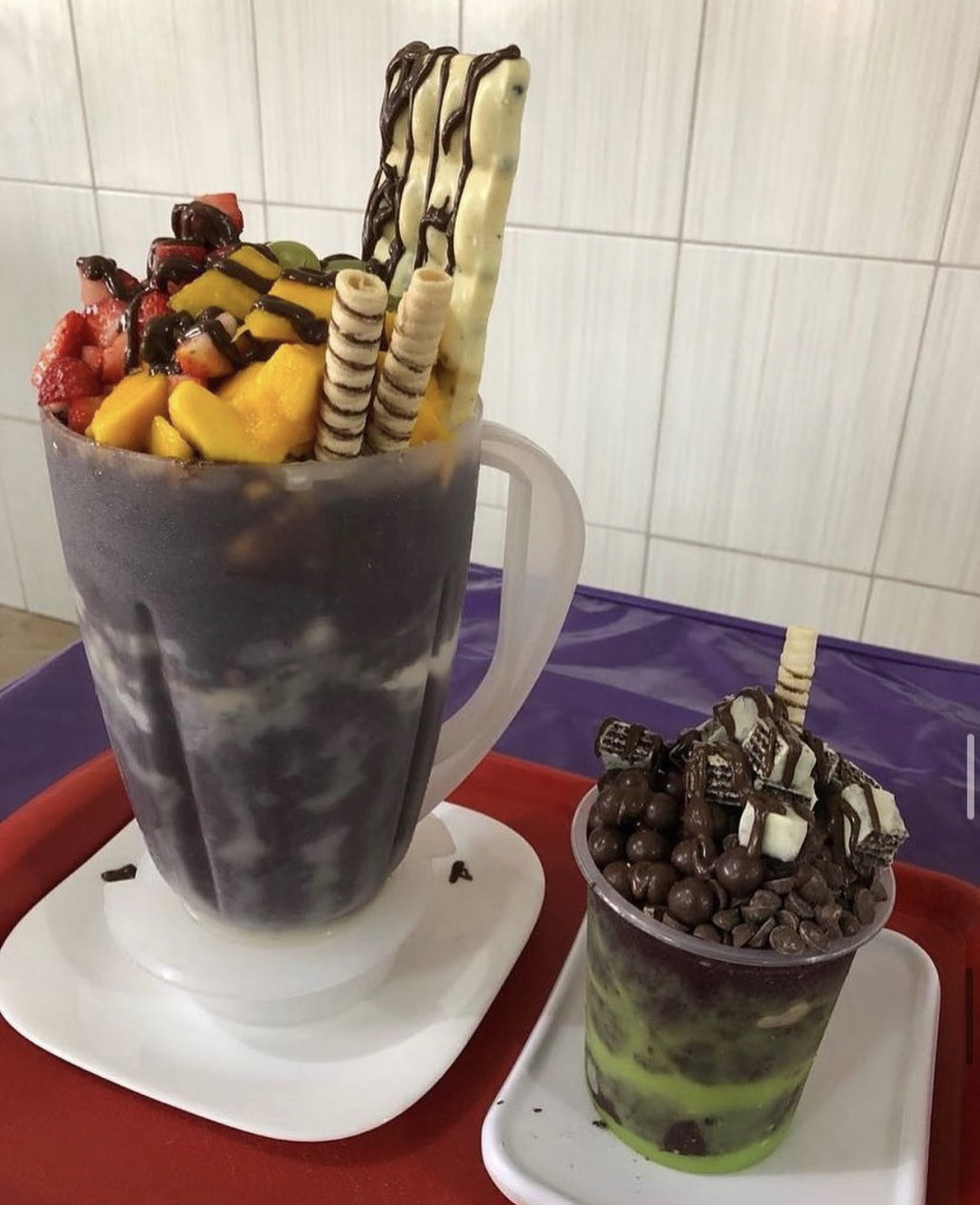 Festival: o a&ccedil;a&iacute; &eacute; batido e o liquidificador vem junto, com direito a muitas coberturas
