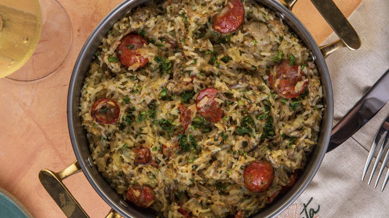Henriqueta: o arroz de pato é feito com a coxa confitada