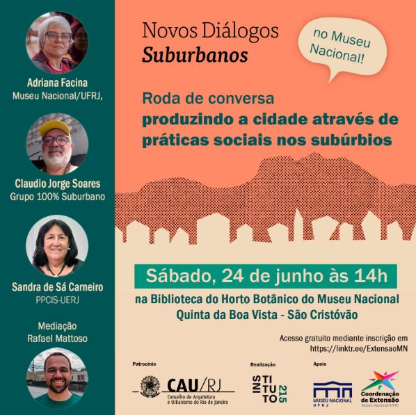 Arte de divulgação do encontro do Diálogos Suburbanos.